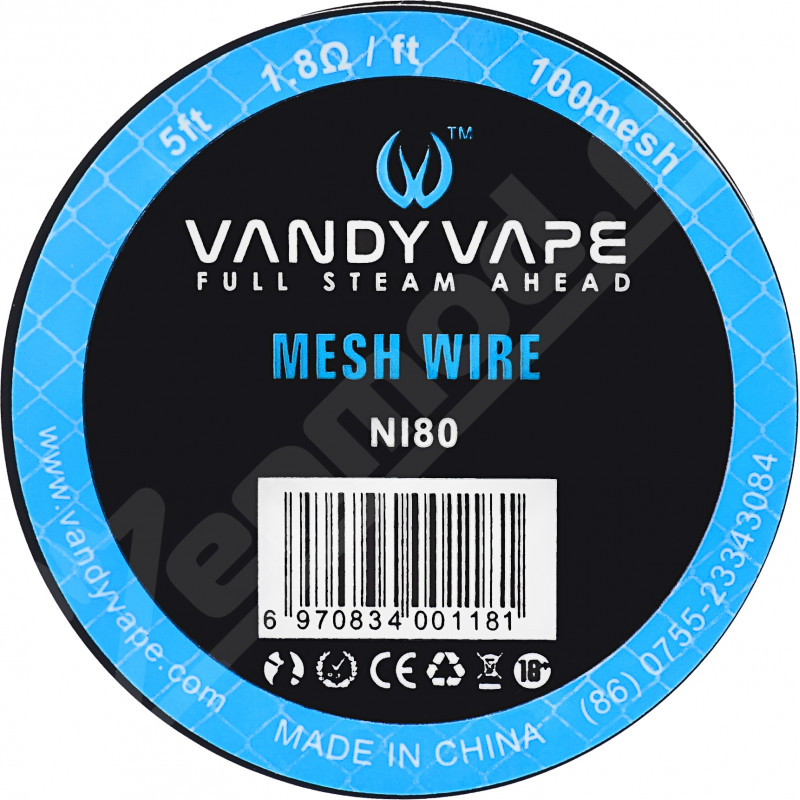 Фото и внешний вид — Сетка нихромовая Vandy Vape N80 Mesh wire 100 1.5м