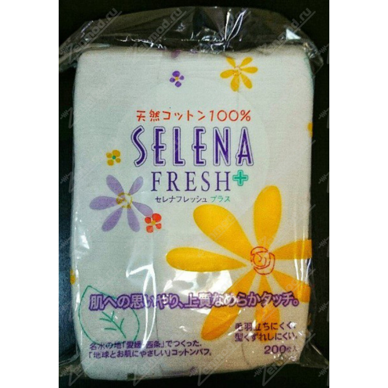 Фото и внешний вид — Японская вата Selena Fresh 200шт
