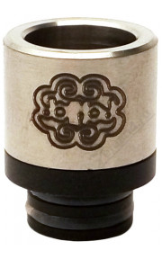Petri Drip Tip (Black Base / Silver Top)