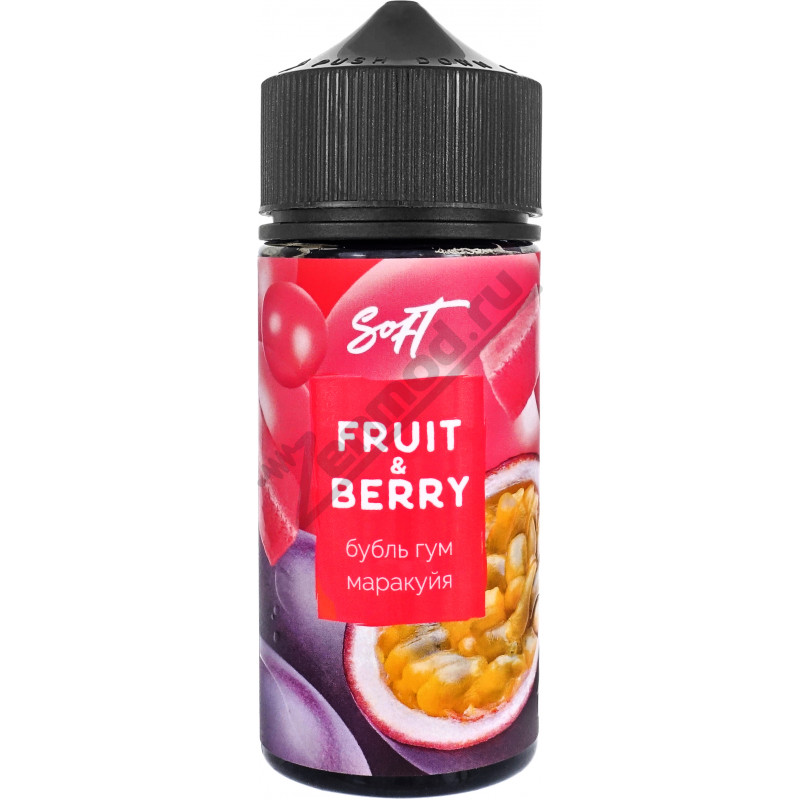 Фото и внешний вид — Fruit & Berry - Бубль гум и маракуйя 100мл