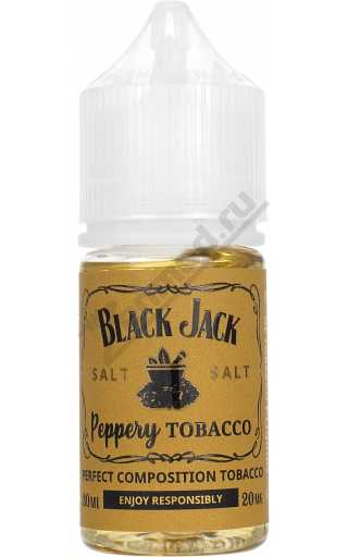 Black Jack SALT - Peppery Tobacco 30мл