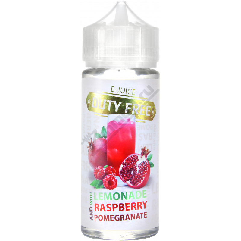Фото и внешний вид — DUTY FREE WHITE - Lemonade with Raspberry and Pomegranate 120мл