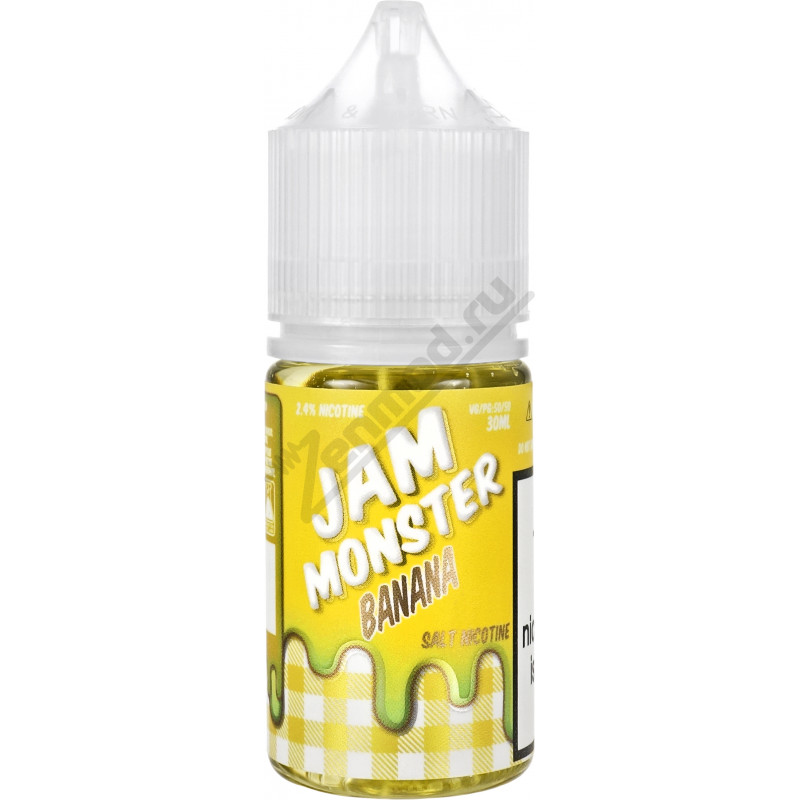Фото и внешний вид — Jam Monster SALT - Banana 30мл