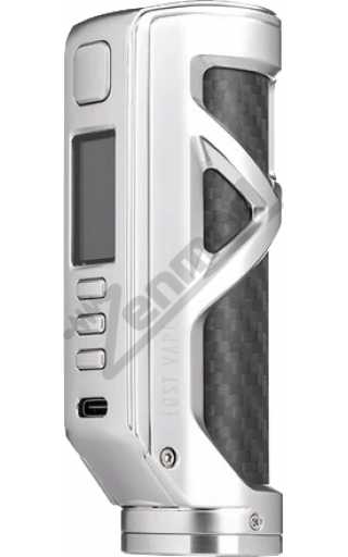 Lost Vape Cyborg Quest 100W Mod SS Carbon Fiber