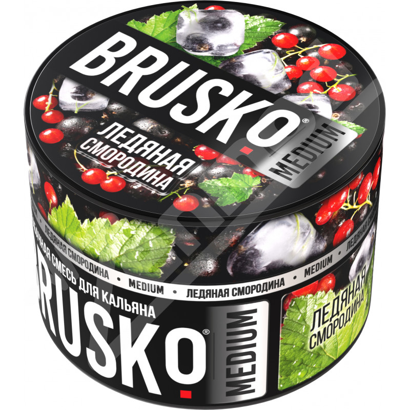 Фото и внешний вид — Бестабачная смесь Brusko - Ледяная Смородина 50гр